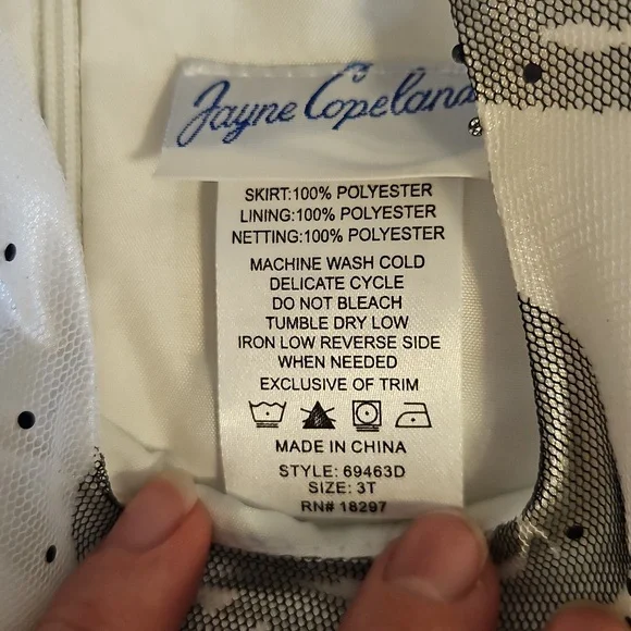 NWOT Jayne Copeland Formal Dress | Toddler Girl Sz 3T | Holiday, Formal, Church - Picture 3 of 7